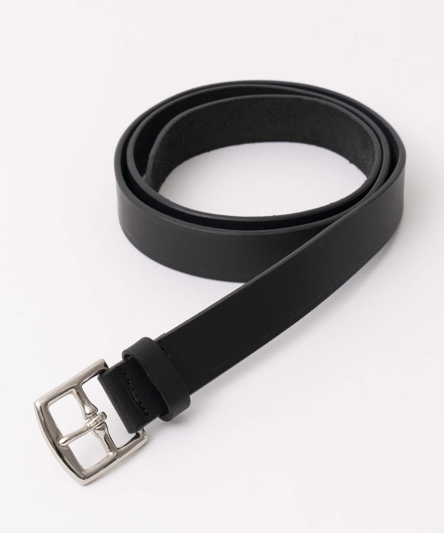 25mm Width Plain Leather Long Belt