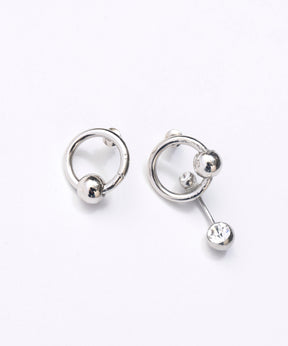 Asymmetry Circle Earrings