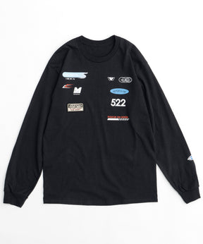 Sponsor Logo Print Long Sleeve T-shirt