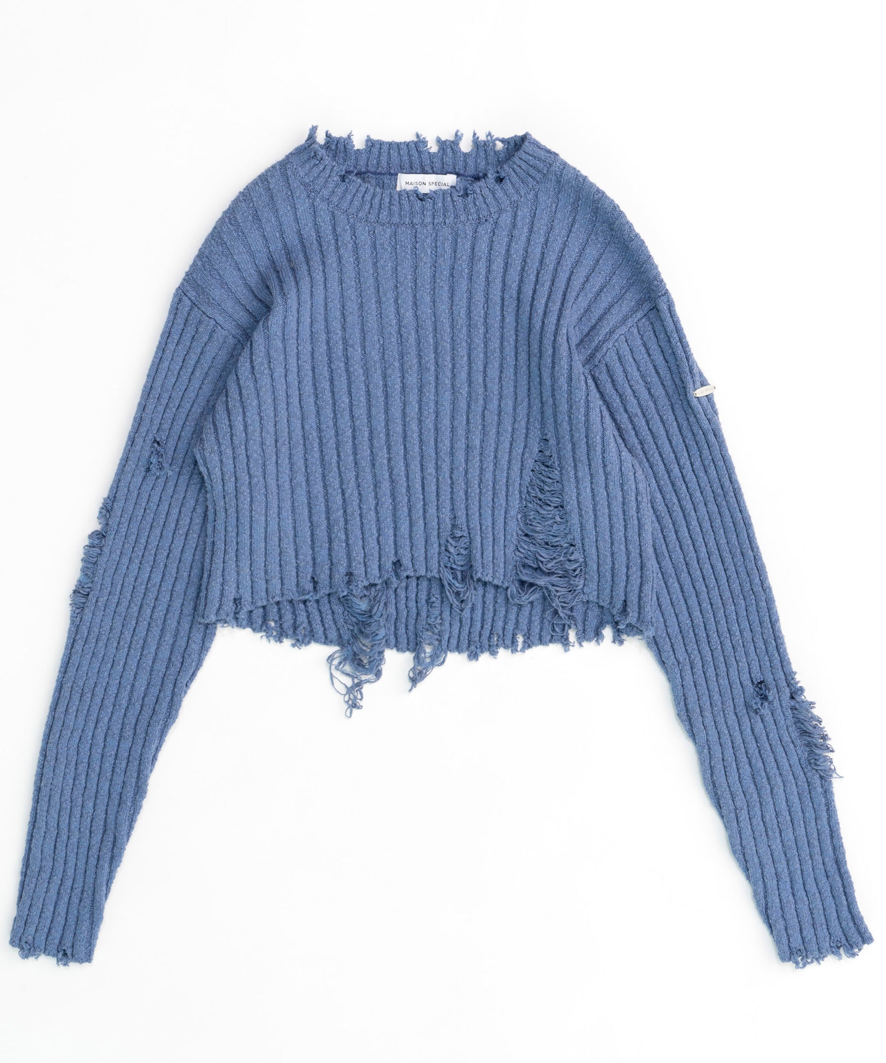 Slab Distressed Effect Knitwear