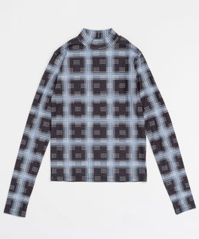 FOCUS Checkered Turtleneck Tops