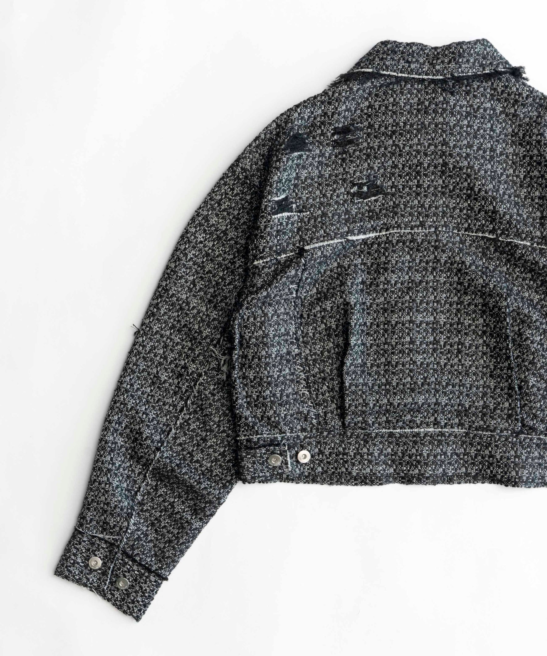 【SALE】Tweed Distressed Jacket