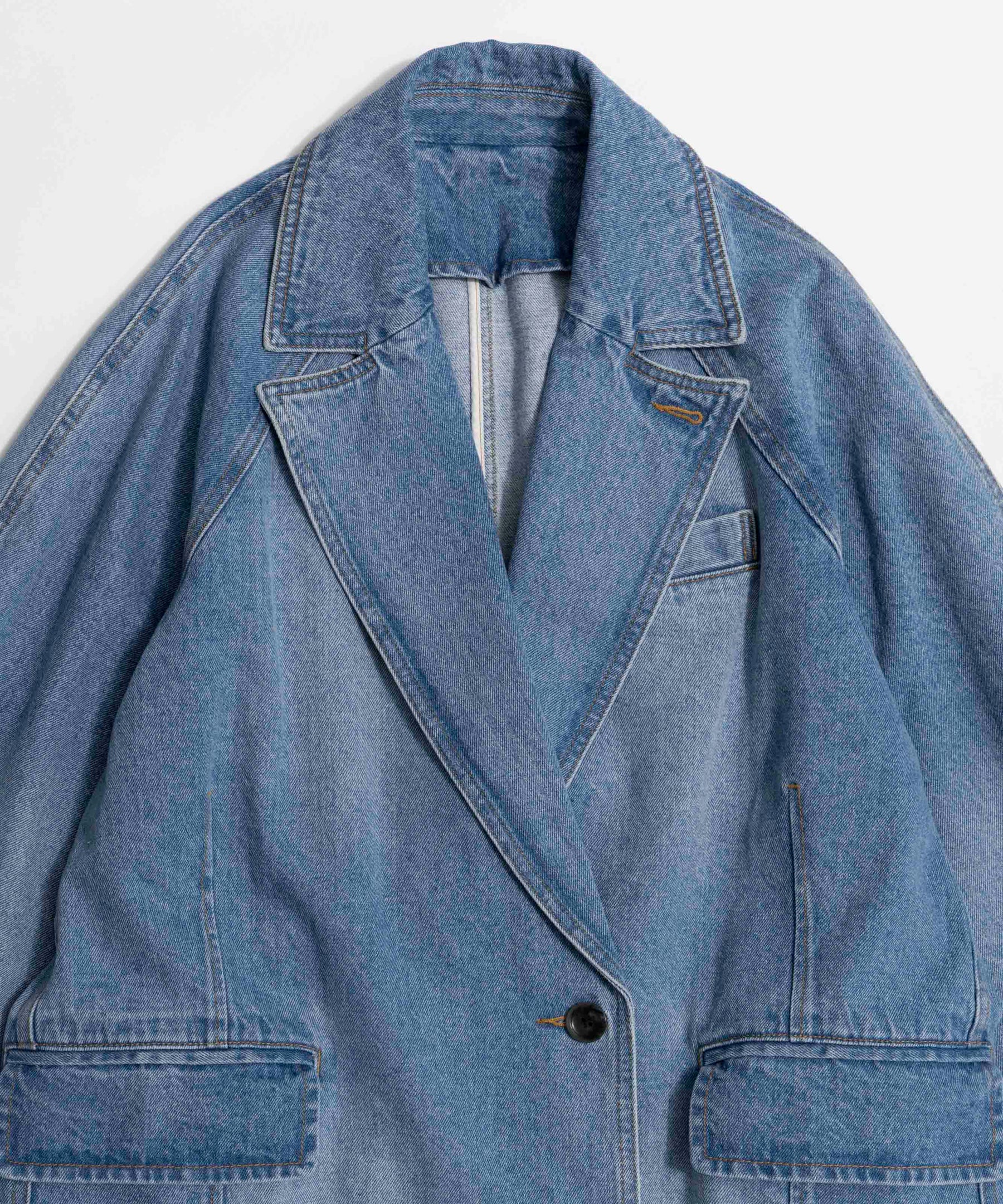 【SALE】Washed Denim Coat