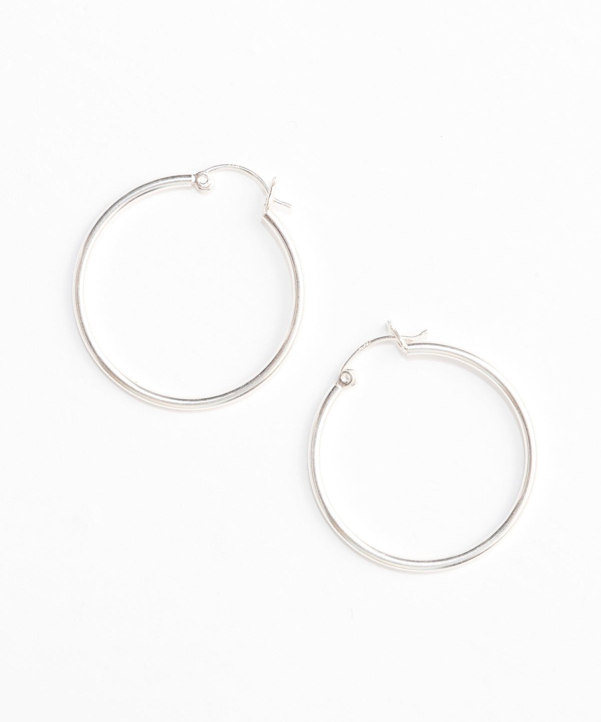 Round Hoop Earrings