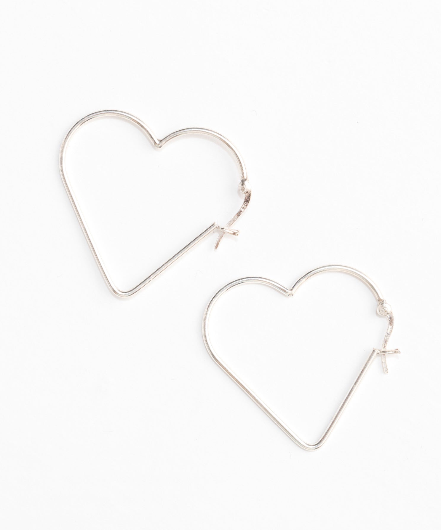 Heart Hoop Earrings