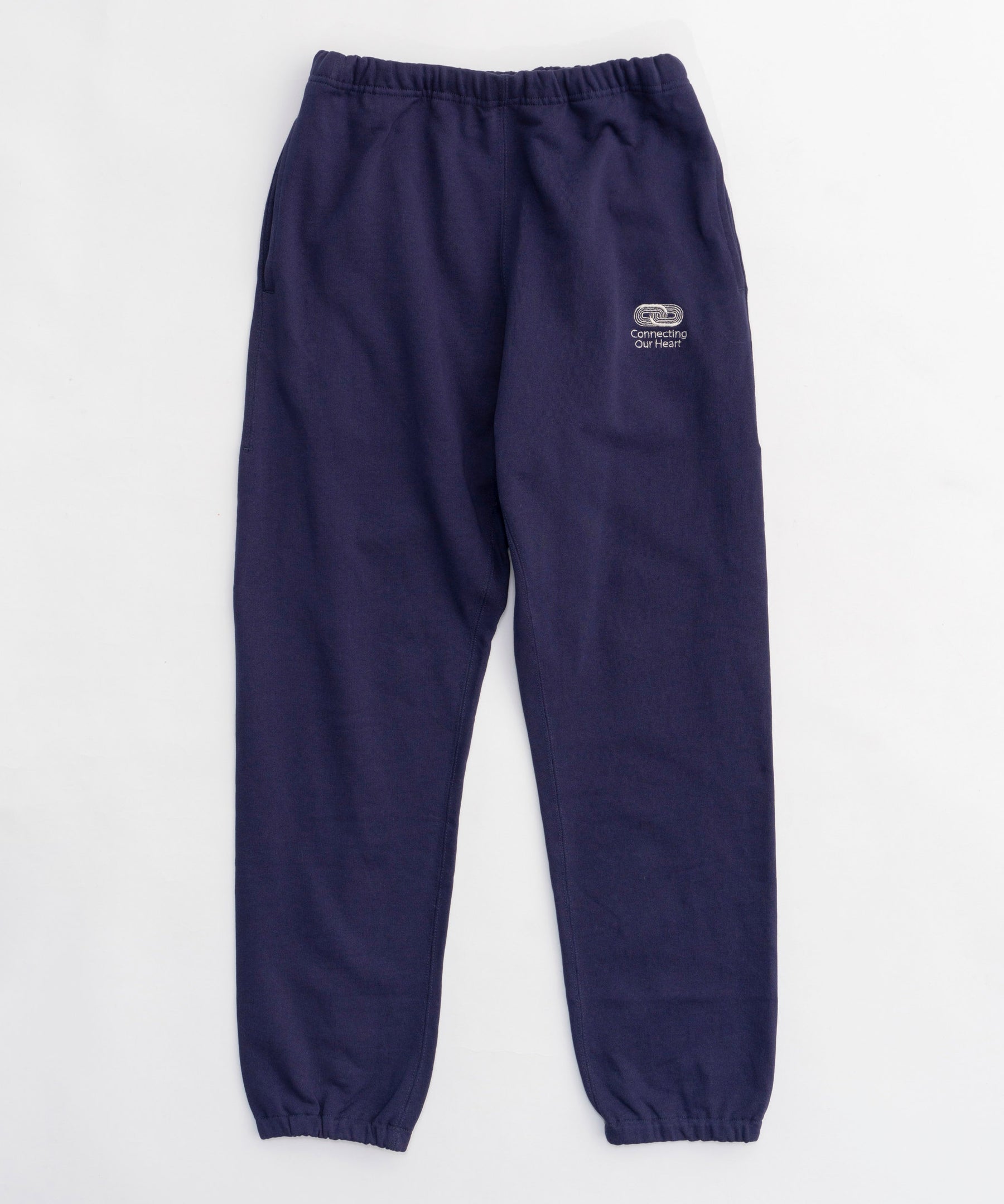 Connecting Embroidery Sweat Pants