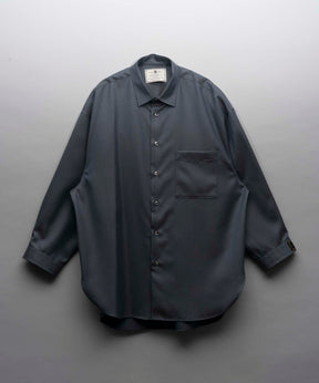 4 Colors Chambray Washable Wool Prime-Over Shirt Coat