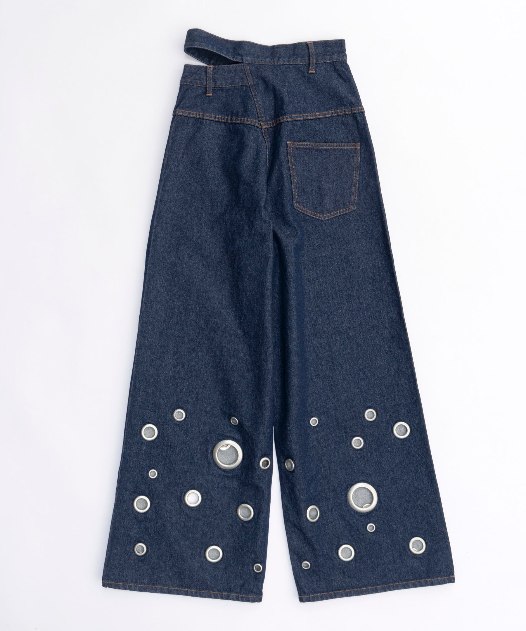 Eyelet Denim Pants