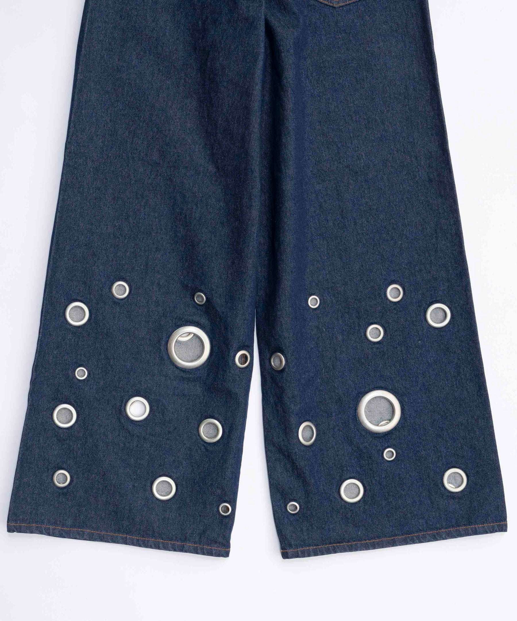 Eyelet Denim Pants