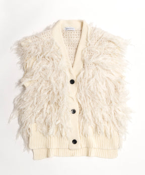 【SALE】Shaggy Fringe Hand Vest