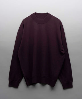 Super120s High Gauge Prime-Over Mock Neck Knit Pullover