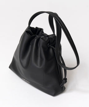 2way Shrink Vegan Leather Drawstring Bag