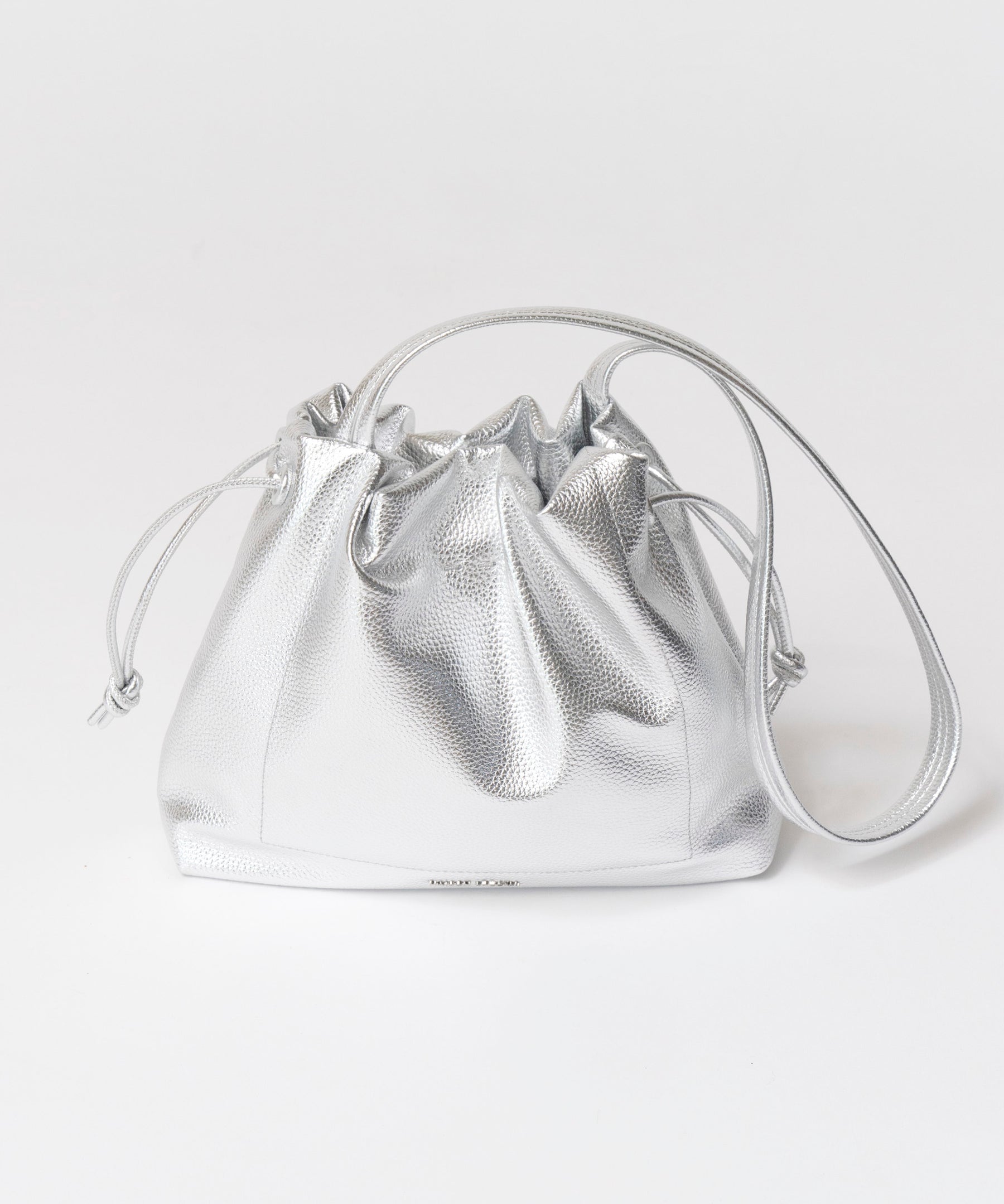 2way Shrink Vegan Leather Drawstring Bag