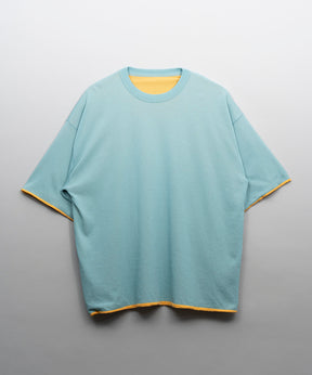 Prime-Over Reversible Crew Neck Knit T-Shirt