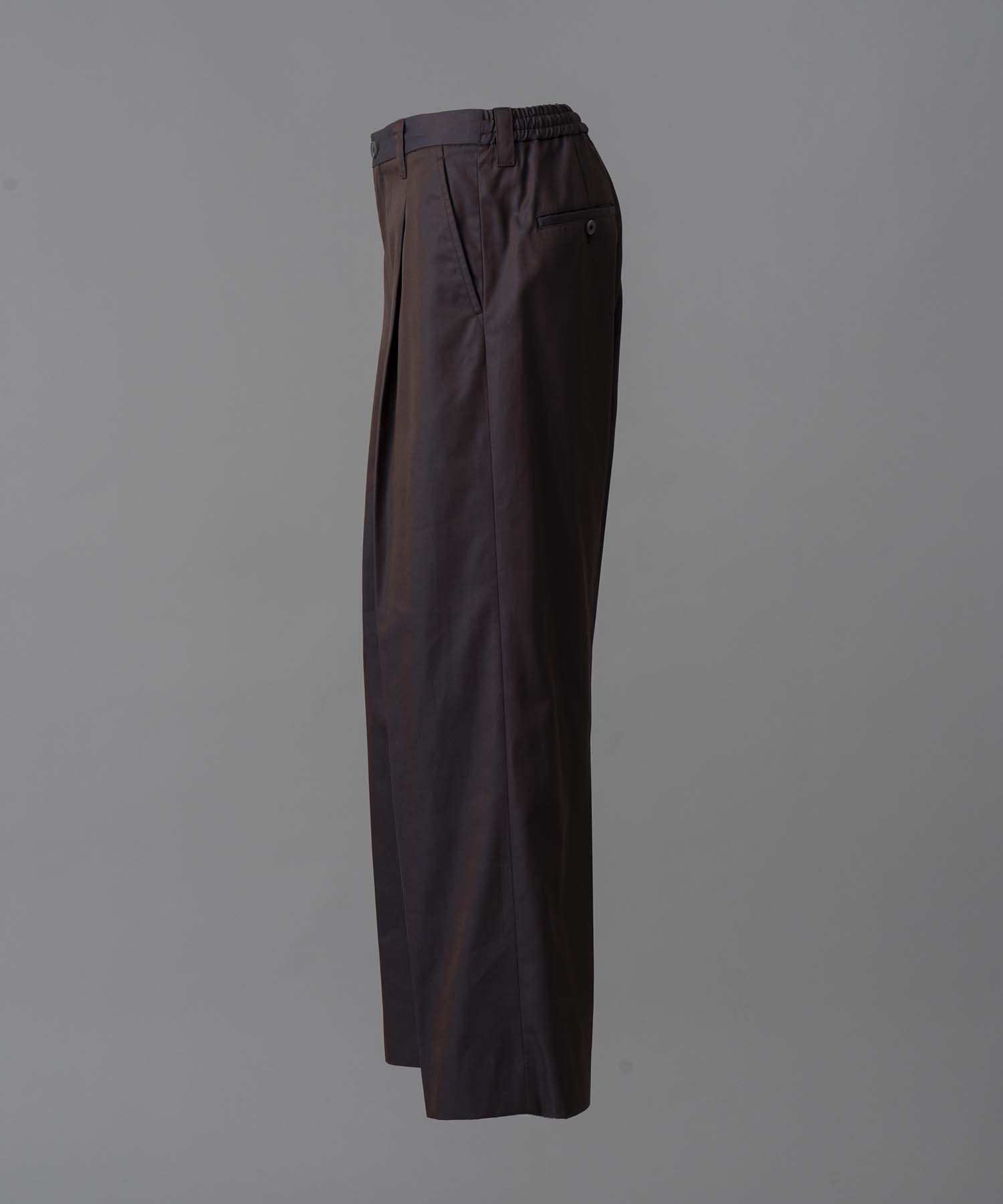 120/2/2 Suvin Cotton Gabardine Prime-Wide One Tuck Pants