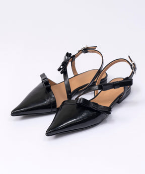 【GANNI】Multi Bow Pointy Out Ballerina