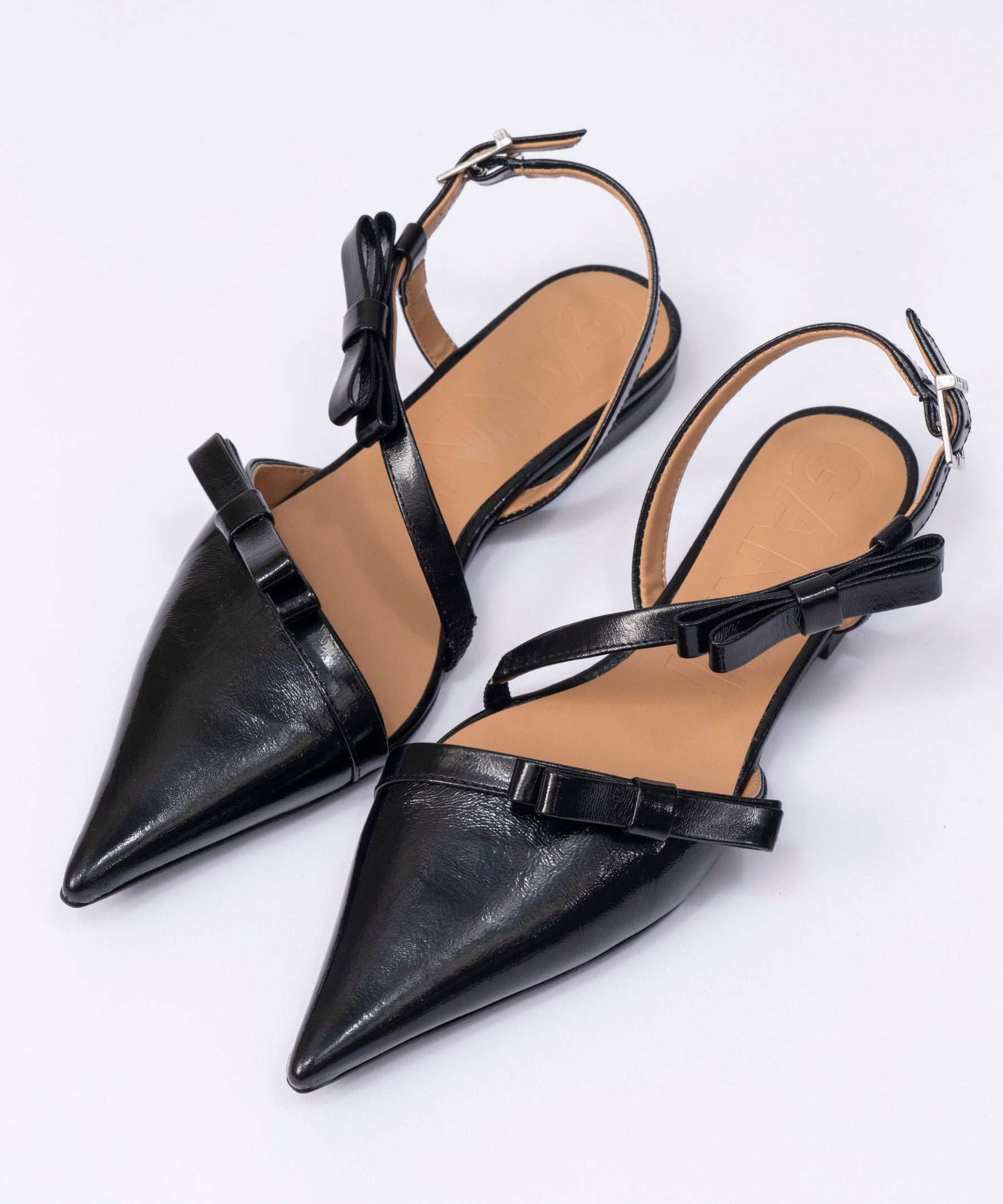 【GANNI】Multi Bow Pointy Out Ballerina