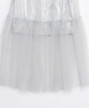 【SALE】Metallic Hard Tulle Skirt