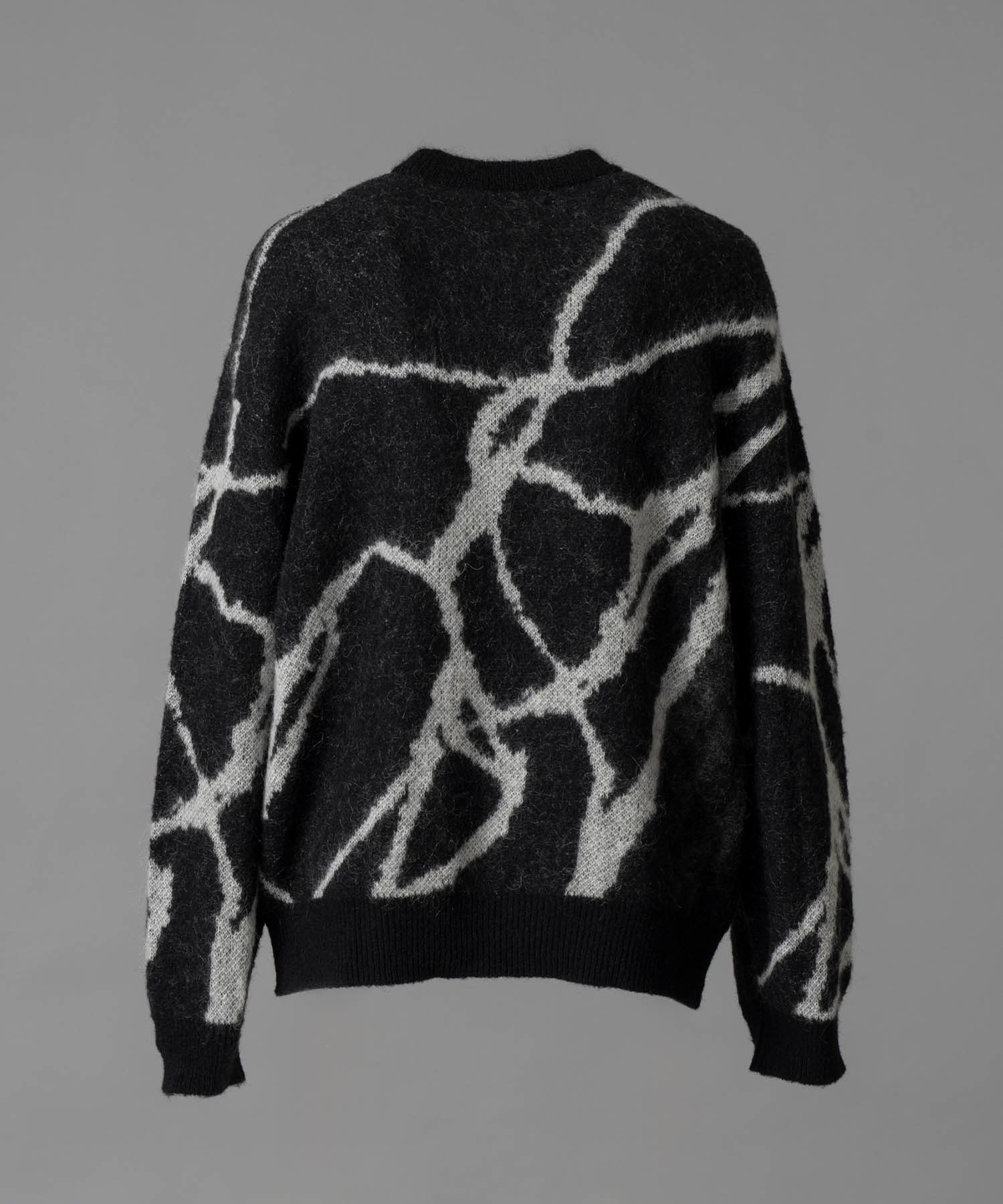 【24AW PRE-ORDER】Prime-Over Drawing Mohair Shaggy Crew Neck Knit Pullover