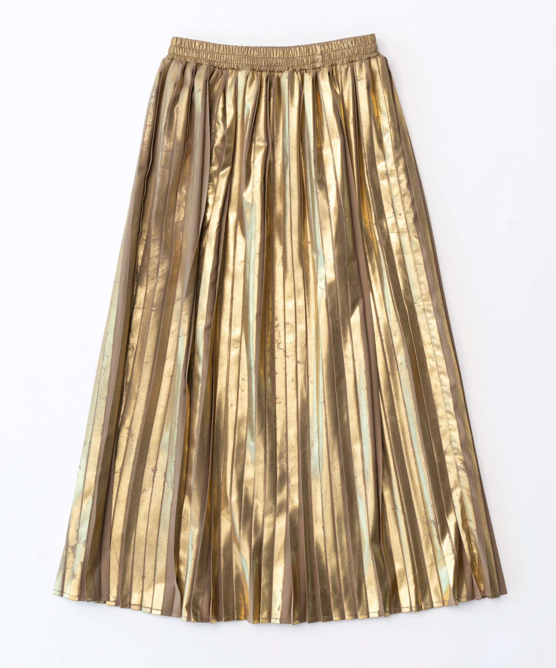 Foil Pleated Skirt