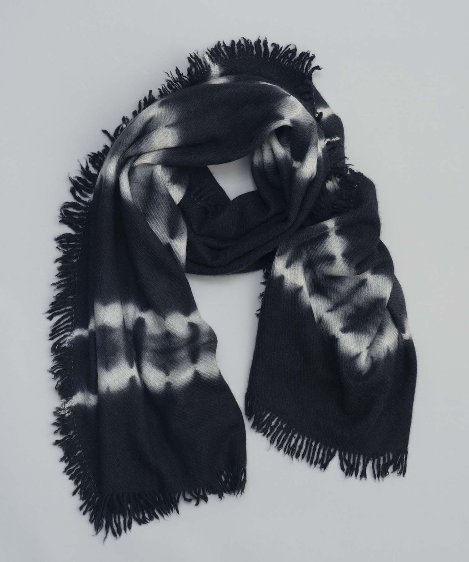 Cashmere Knit Tie-Dye Stole