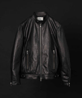 Dress-Fit Sheep Leather Single Rider Jacket