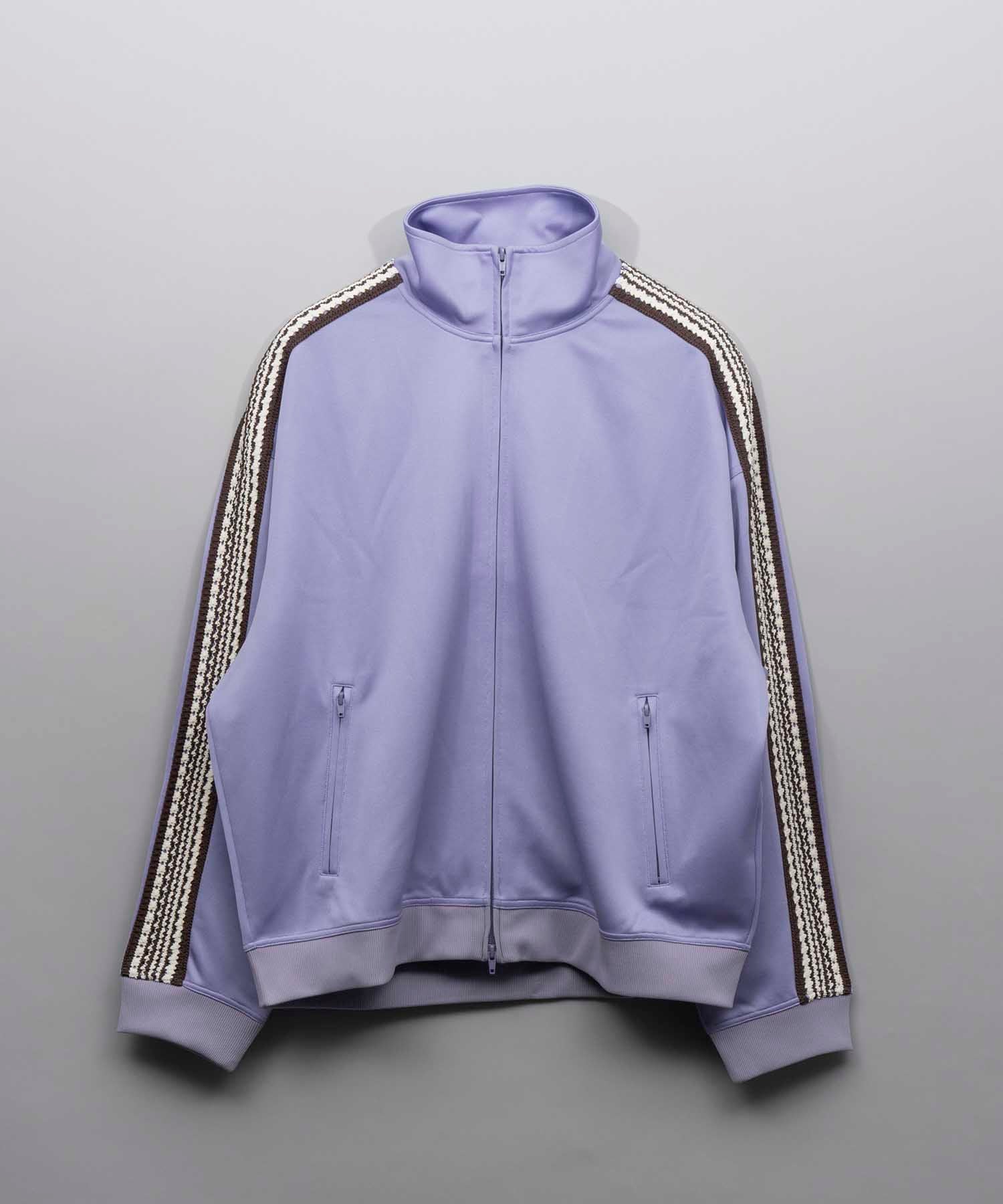 Prime-Over Crochet Line Track Jacket