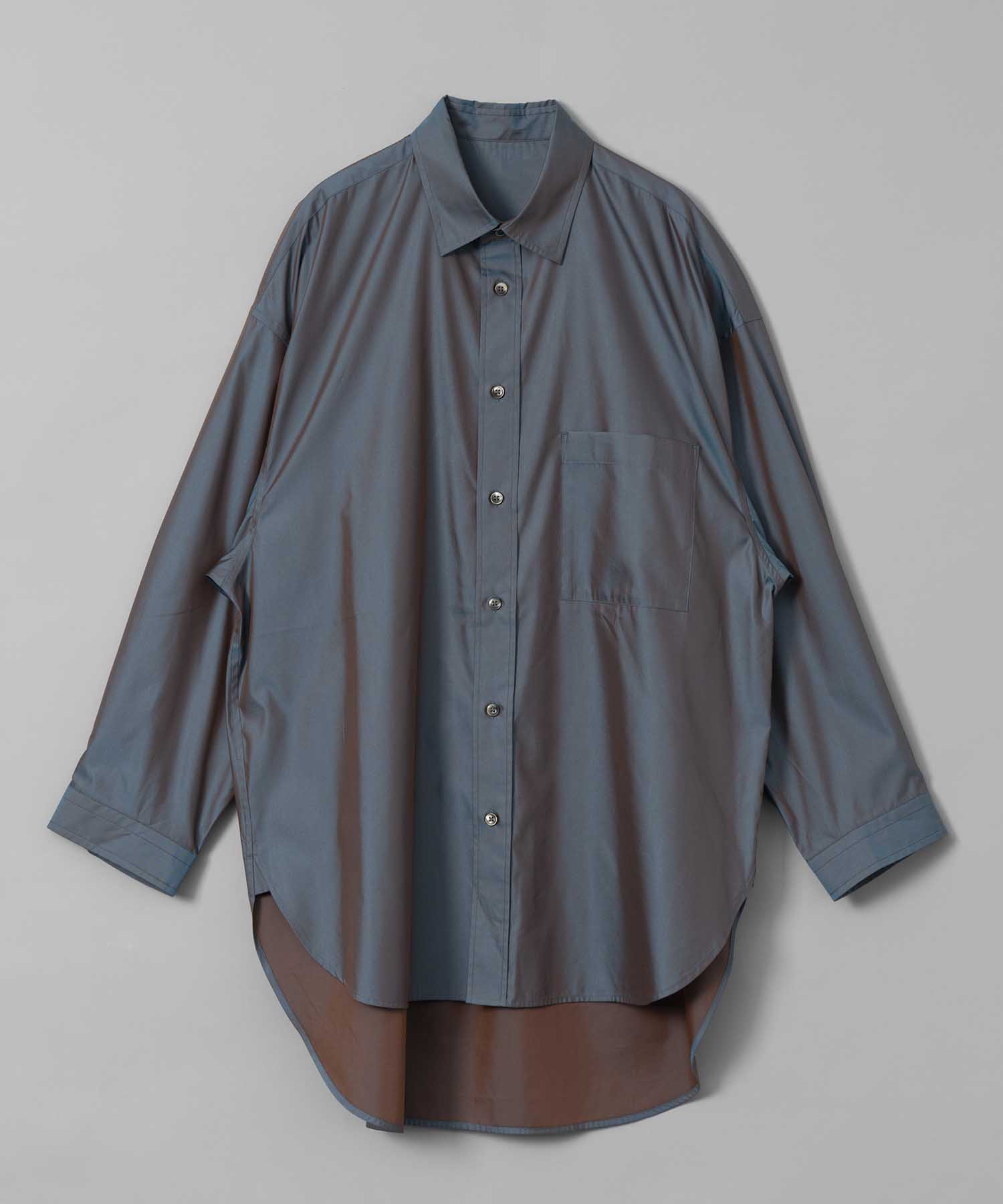 Cotton Silk Prime-Over Shirt Coat