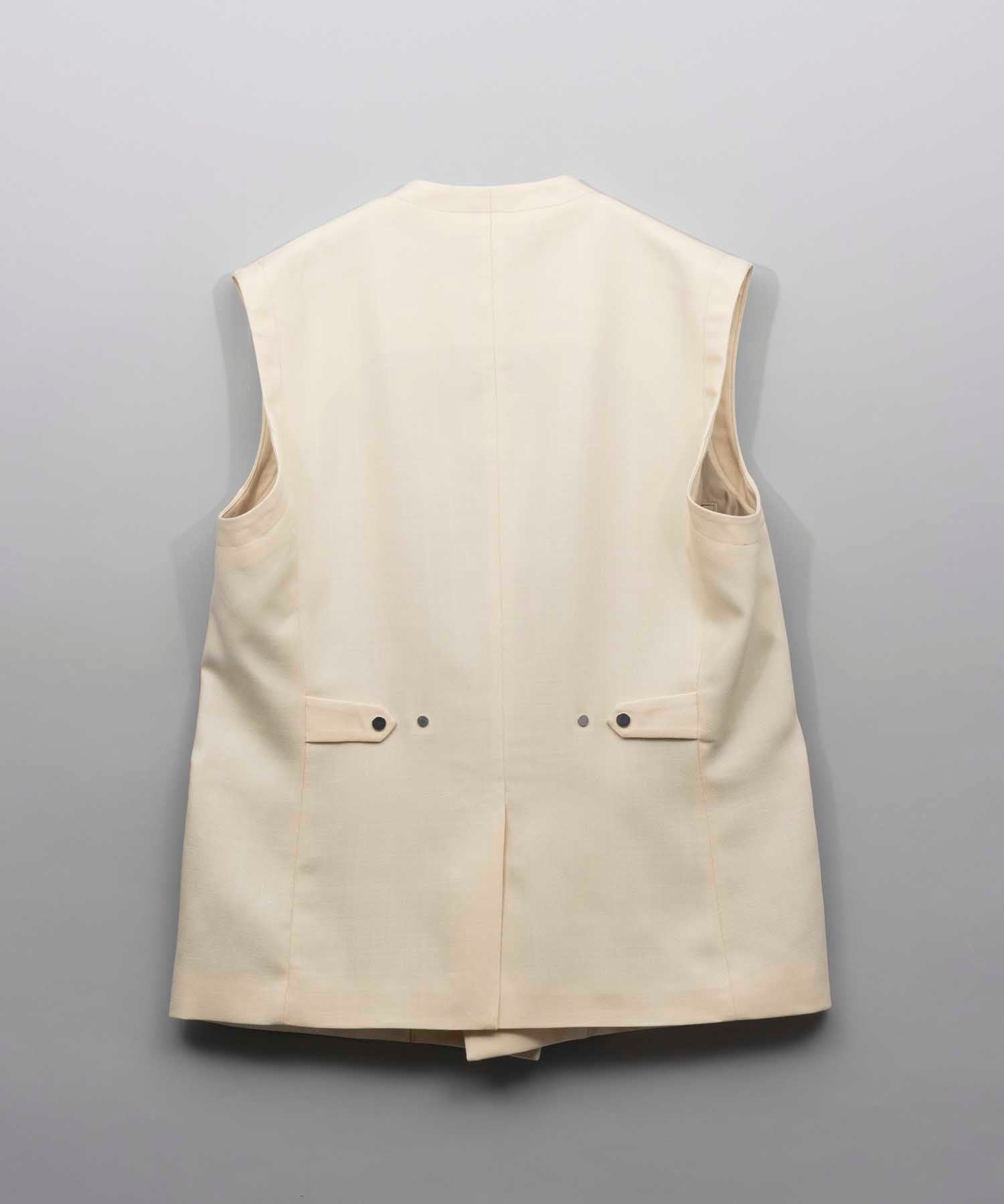 Prime-Over Collarless Gilet