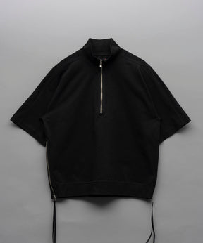 Heavy-Weight Cotton Prime-Over Half Zip T-Shirts