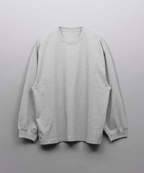 Heavy-Weight Cotton Prime-Over Crew Neck Long Sleeve T-Shirt