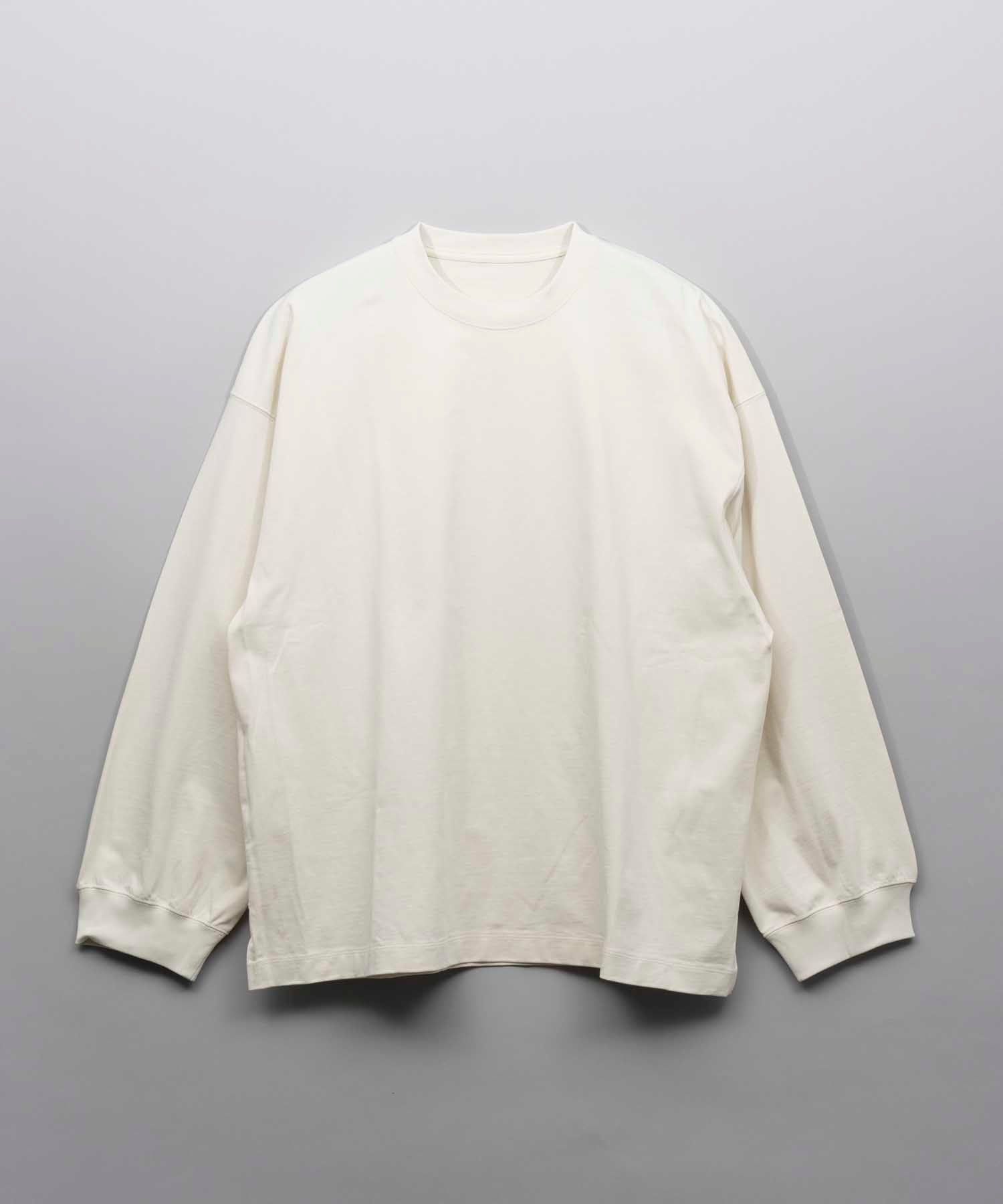 Heavy-Weight Cotton Prime-Over Crew Neck Long Sleeve T-Shirt