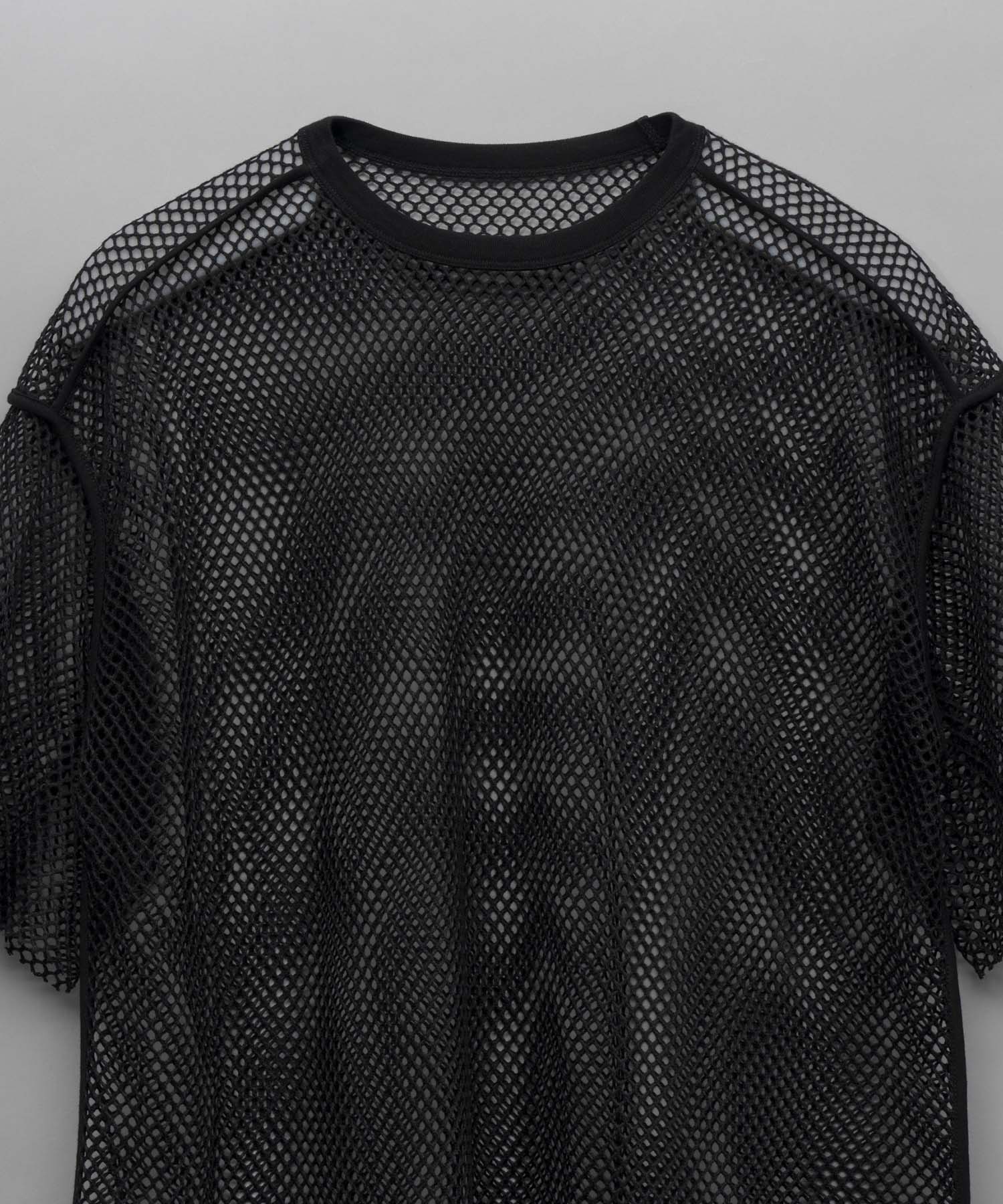 Prime-Over Mesh Crew Neck T-shirt