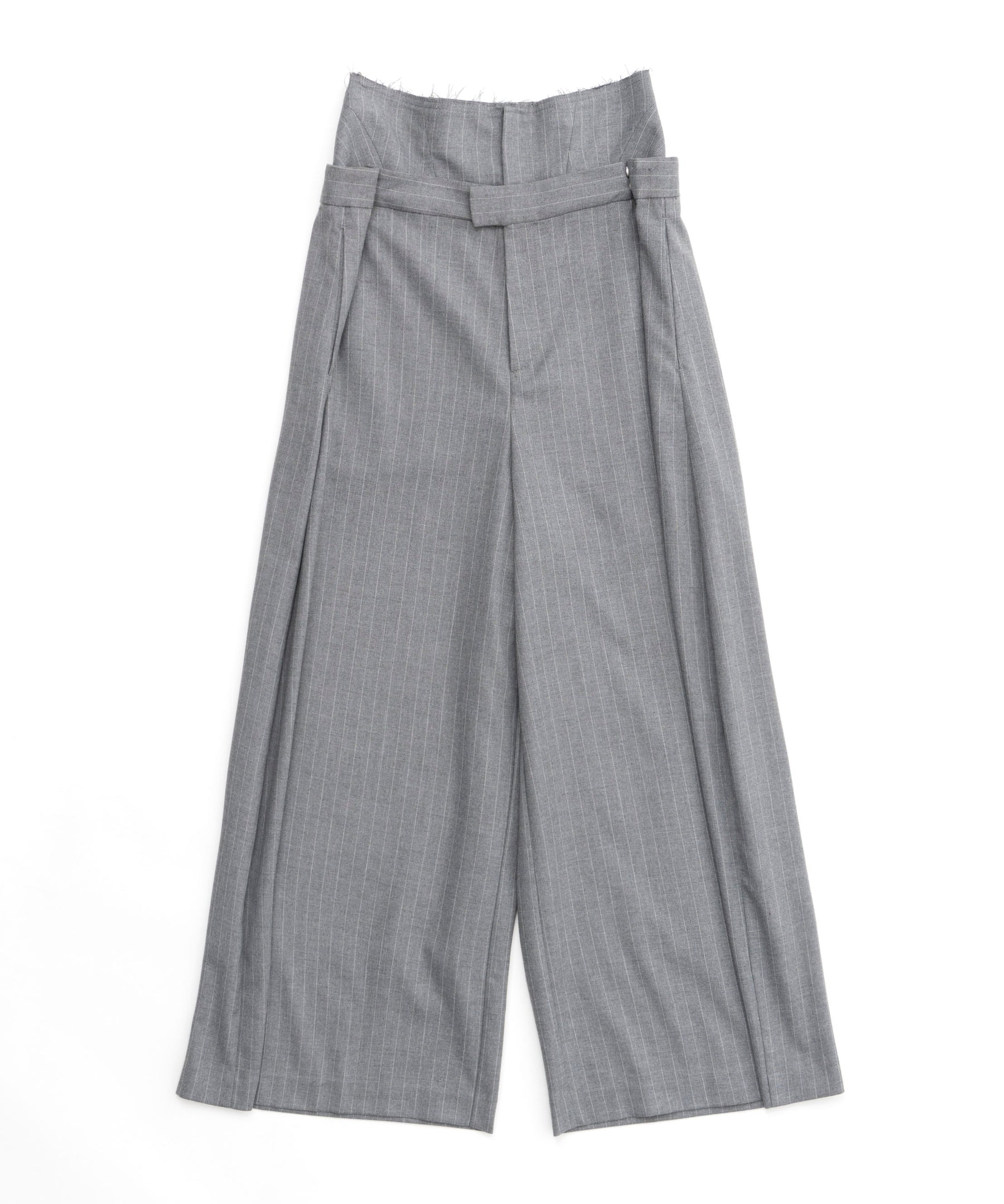 【SALE】Low Waist Layered Stripe Wide Pants