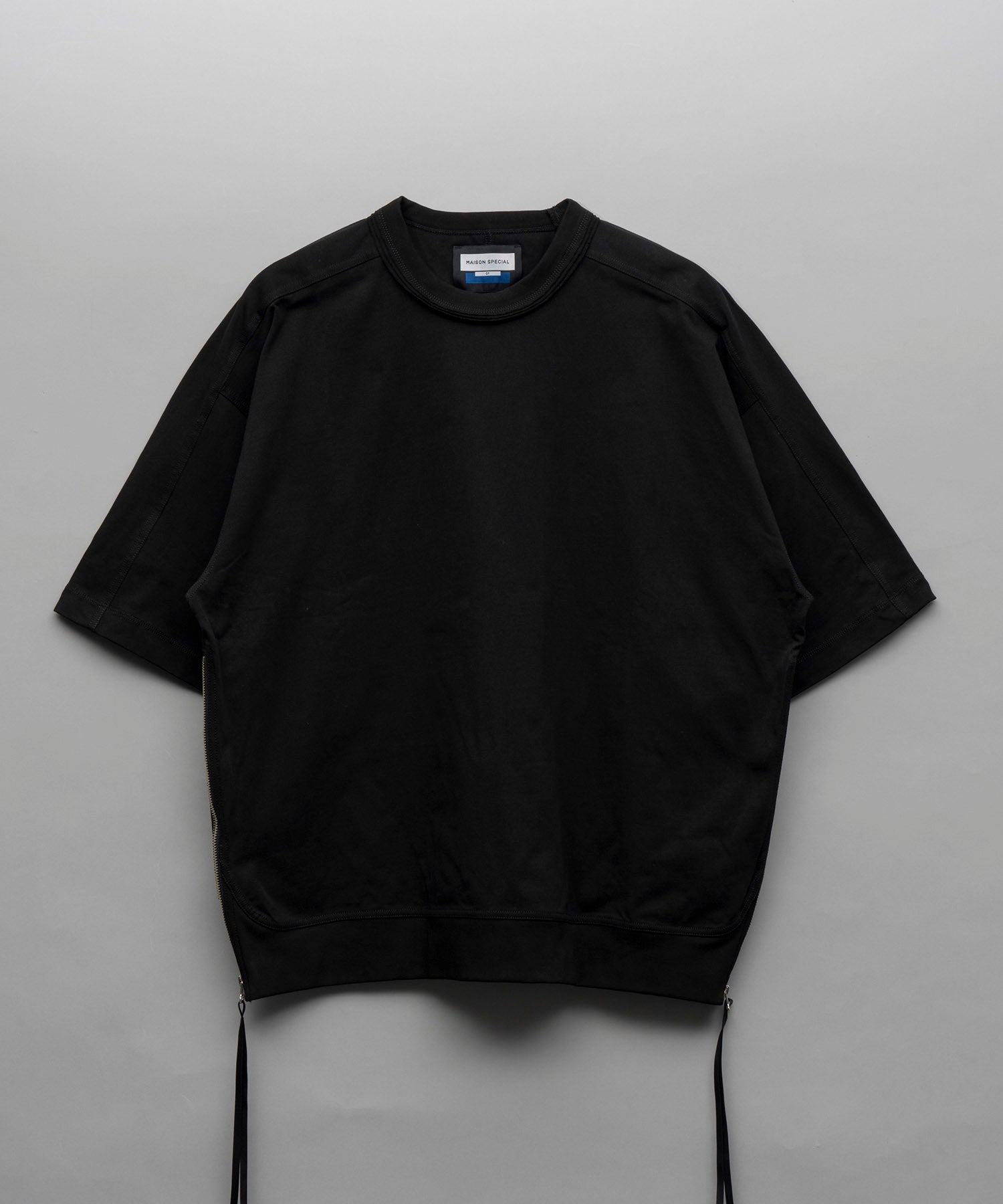 Heavy-Weight Cotton Prime-Over Side Zip T-Shirts