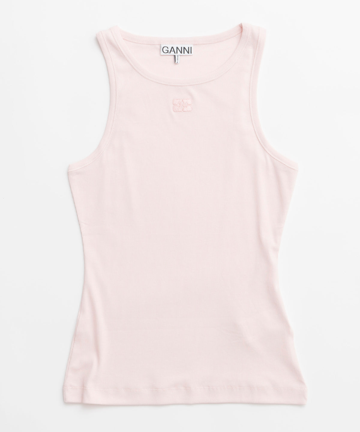 【GANNI】Soft Cotton Rib Tank Top