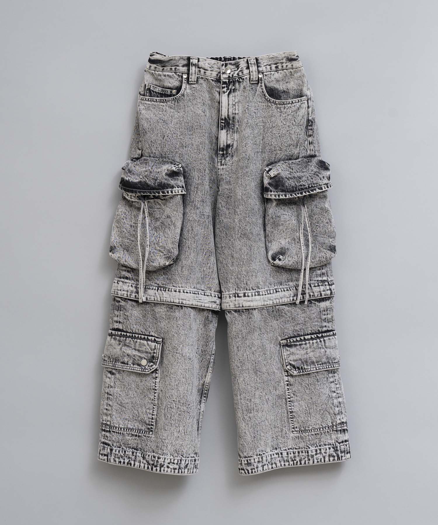 Big Pocket 2WAY Buggy Denim Cargo Pants