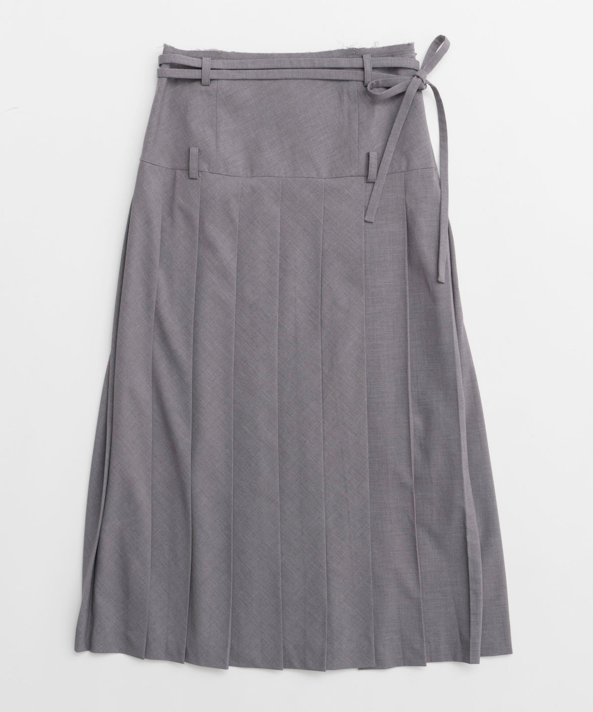 Low Waist Maxi Pleated Skirt