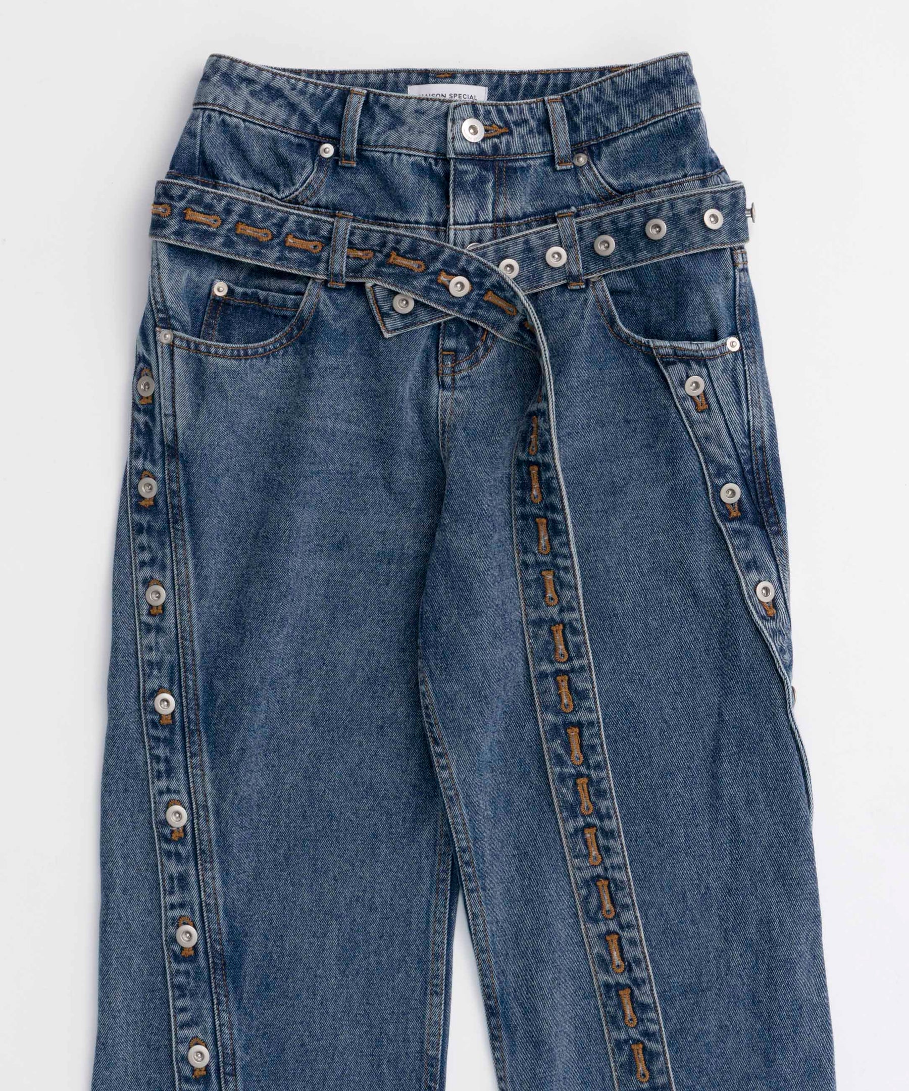 Double Waist Twisted Denim