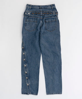 Double Waist Twisted Denim