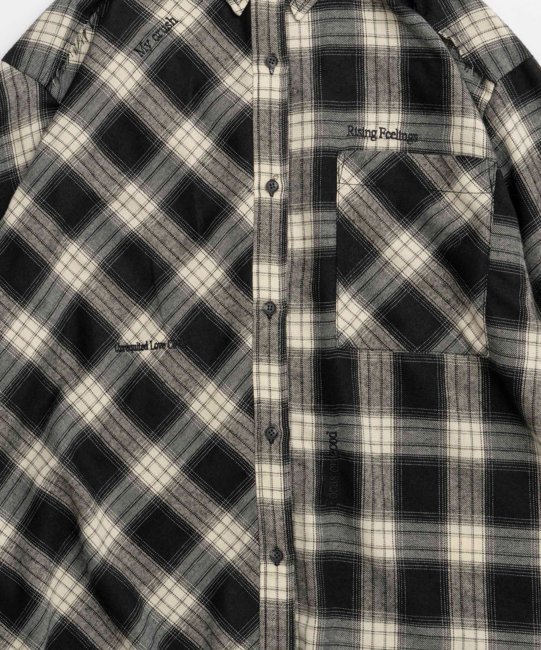 Random Checkered Oversized Shirt