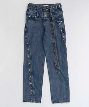 Double Waist Twisted Denim