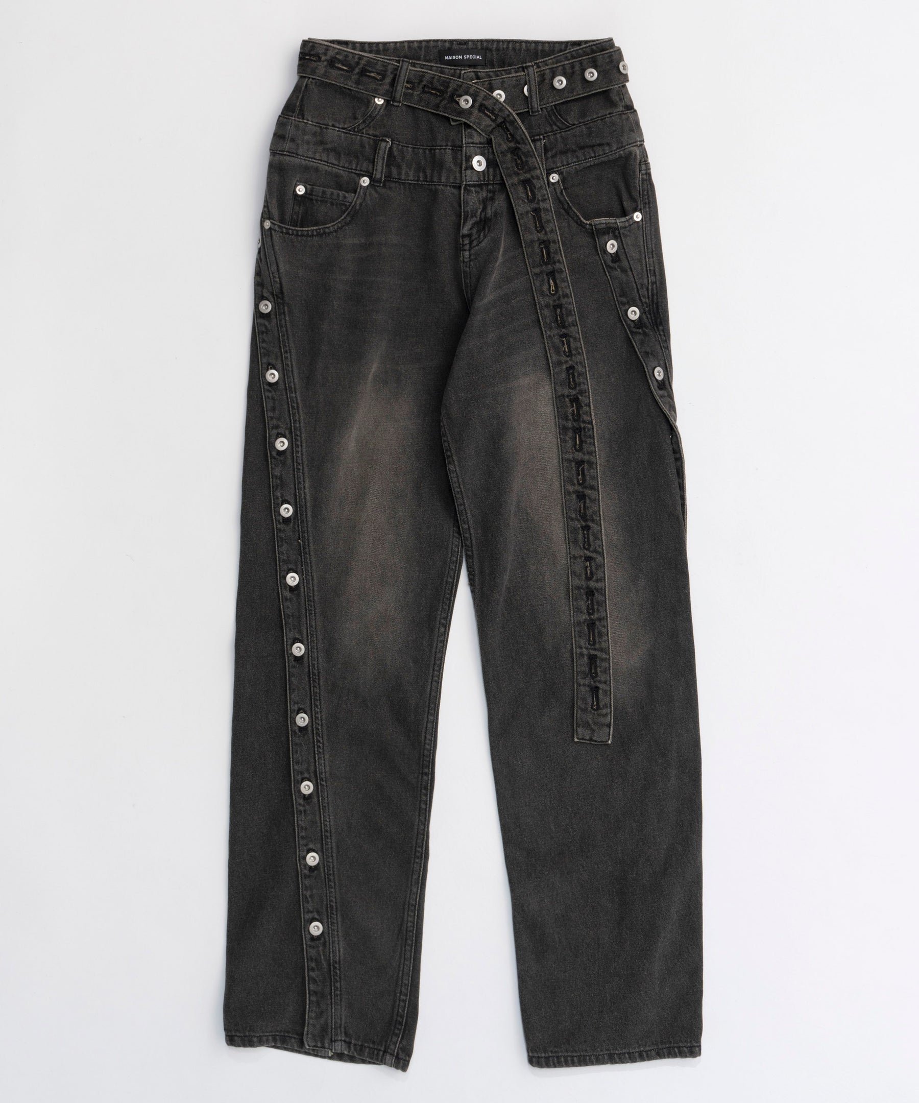 Double Waist Twisted Denim