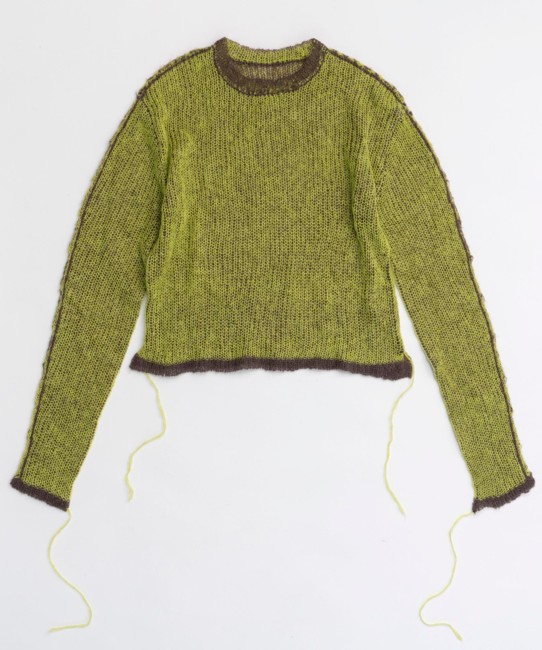 Reversible Mohair Knit Pullover