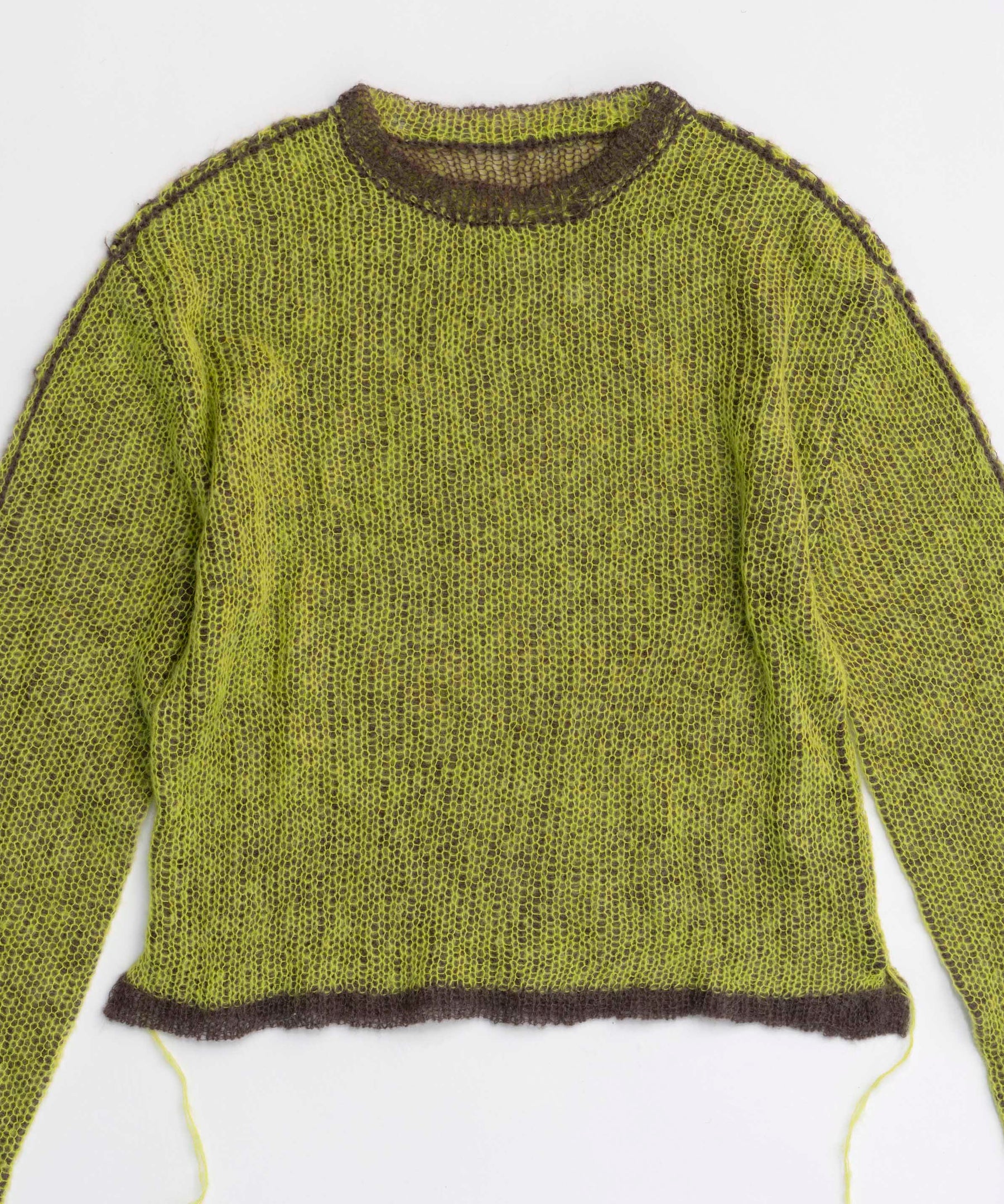 Reversible Mohair Knit Pullover