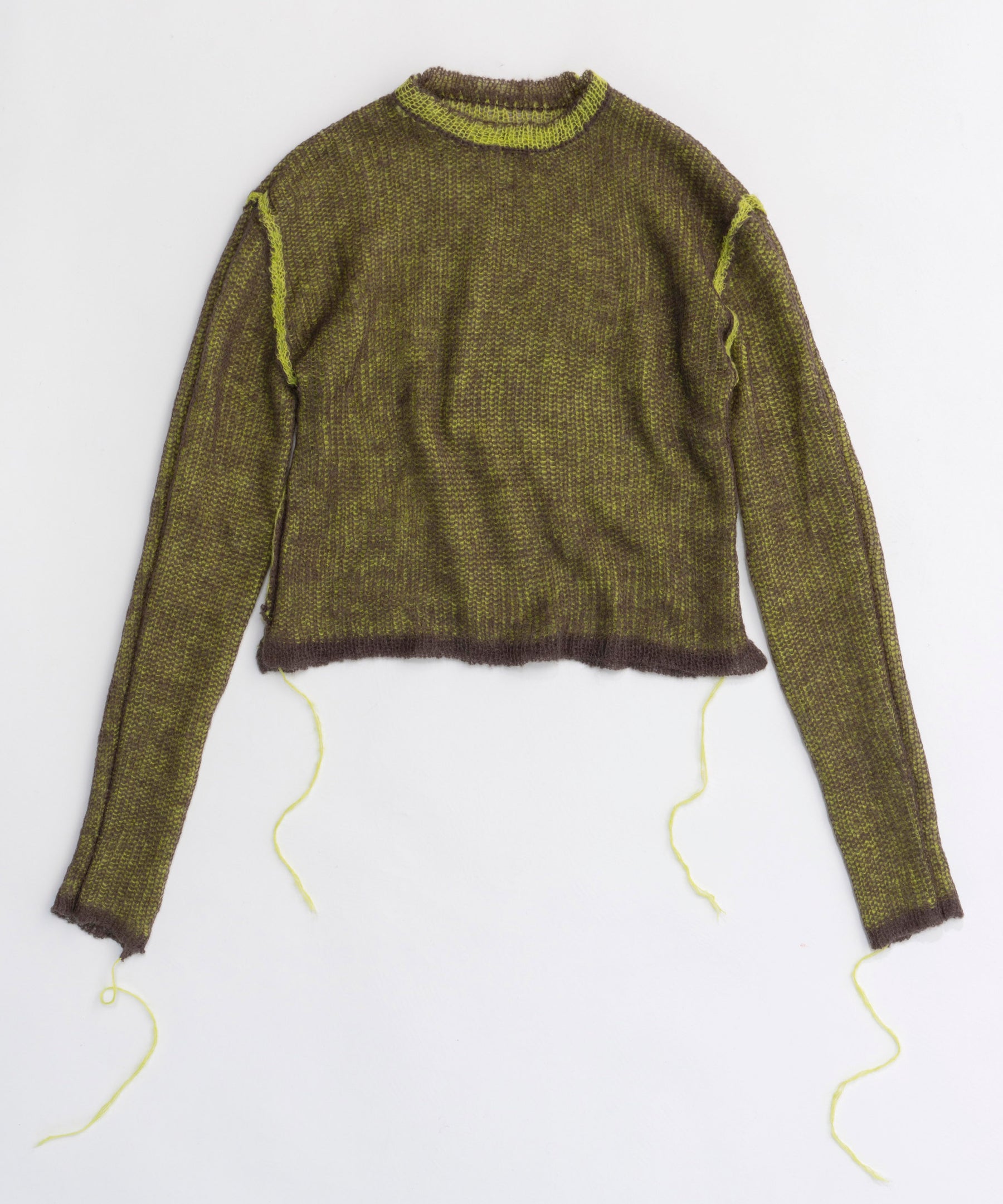 Reversible Mohair Knit Pullover