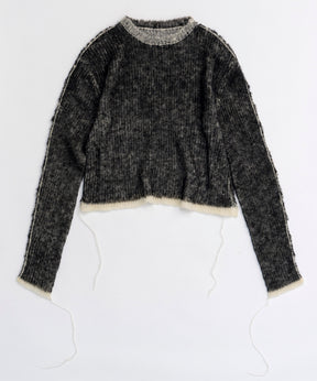 Reversible Mohair Knit Pullover