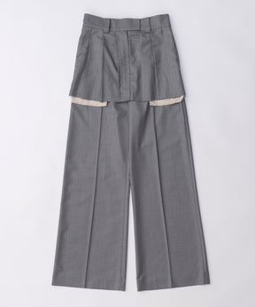 Box Pleated Skirt Pants