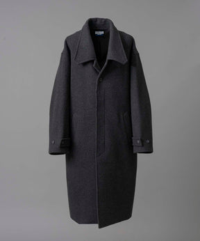 Super140s Prime-Over Forward Drop Melton Coat