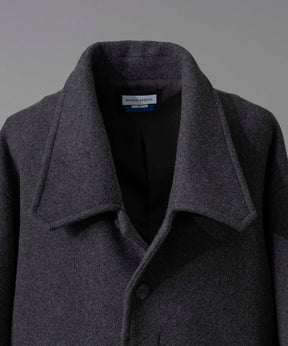 Super140s Prime-Over Forward Drop Melton Coat